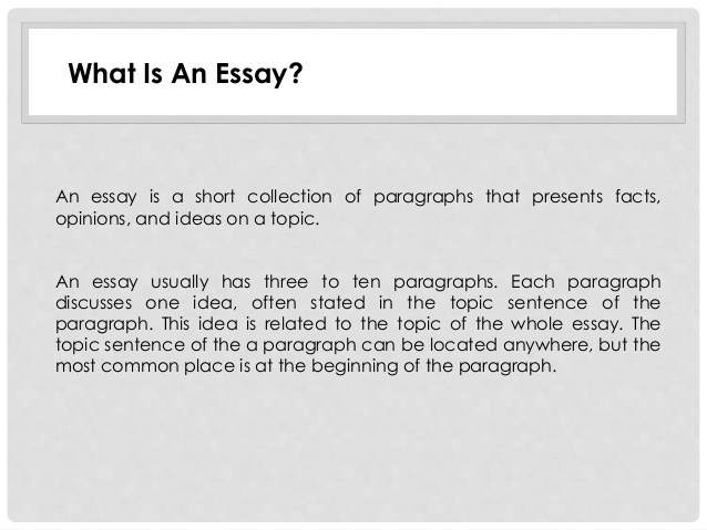 Informal essay examples